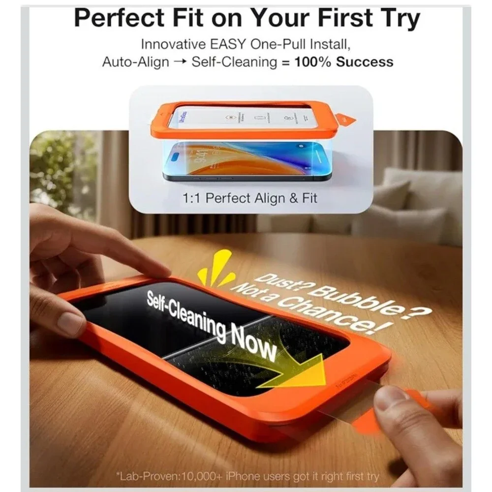UltraGlass TOP 9H+ Armor for iPhone 17 Pro Screen Protector NO.1 Military Grade